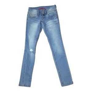 Bongo Distressed Skinny Jeans Size 1 EUC